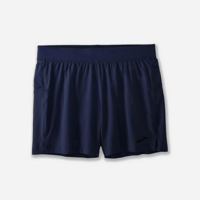 Brooks Sherpa 5 2-In-1 Løpeshorts Herre Outlet - Marineblå - Norge (KSQ859301)